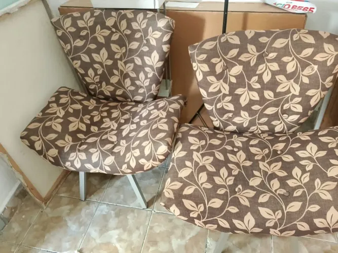 Conjunto Poltronas estofadas