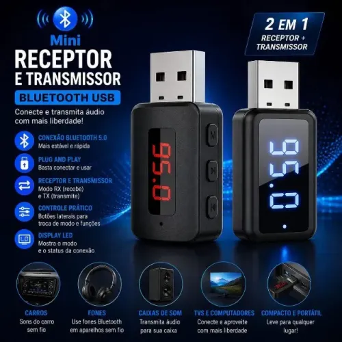 Bluetooth 5.4 carro transmissor receptor handsfree