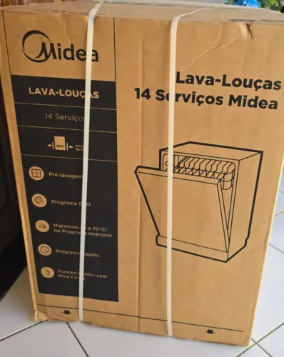 Lava Louças 14 Serviços Preta Midea 220v lacrada