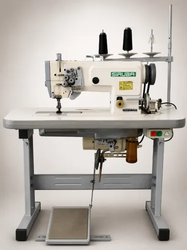 Máquina de Costura Siruba T828-45-064h Pespontadeira Barra Alternada Bivolt (Duas Agulhas)