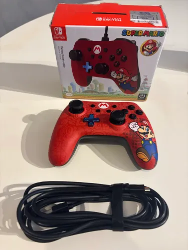 Pro controle Nintendo Switch Mario