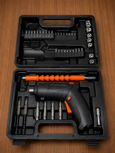 PARAFUSADEIRA ELÉTRICA RECARREGÁVEL KIT COMPLETO + MALETA