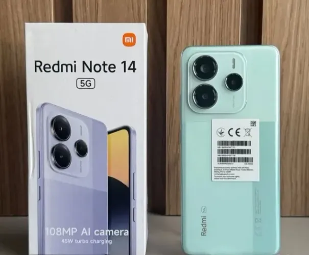 Xiaomi Redmi Note 14 5G 256/8GB  Internet Ultrarrápida 5G com Preço que Cabe no Bolso