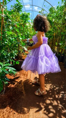 Vestido infantil festa 