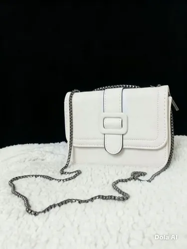 Bolsa transversal bege