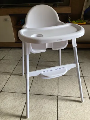 Cadeira De Bebe Refeição Voyage 2 Em 1 Macaron Cor Branco