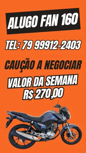 Alugo moto FAN 2024