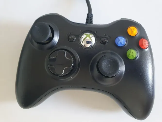 Controle Xbox 360 Original Com Fio Microsoft (Perfeito p/ PC e Console)