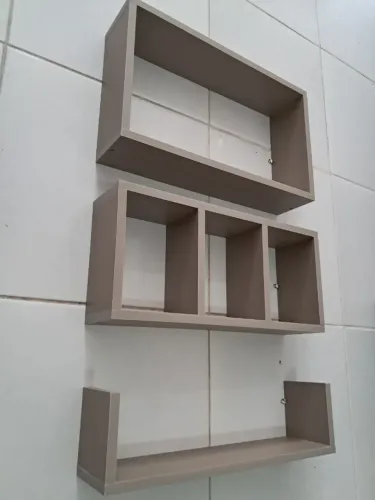 Kit nicho decorativo mdf novo