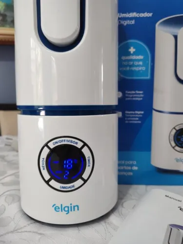Umidificador de ar Ultrassônico Digital Elgin 2,5l Bivolt Cor Branco