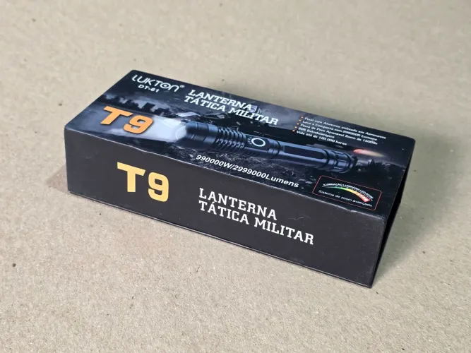 Lanterna T9 Recarregável Super Potente LED Profissional Original