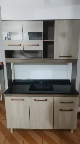 Armário de Cozinha Compacto com cuba