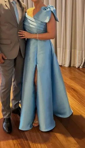 Vestido festa azul serenity