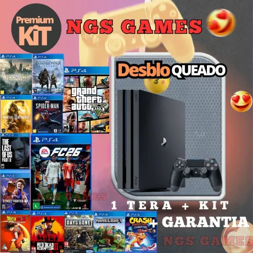 PS4 SLIM 1 TERA DESBLOQUEADO + 25 JOGOS JA INSTALADO + LOJA 