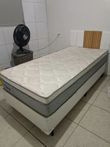 Cama Box Solteiro Hellen Nero Master - Molas Ensacadas (Aceito Ofertas)