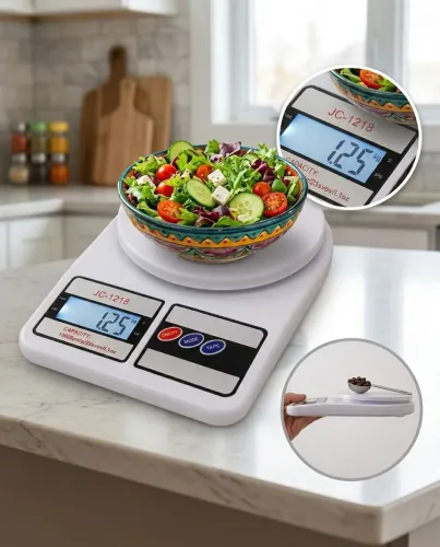 Balança Digital de Cozinha + Pilhas de Brinde