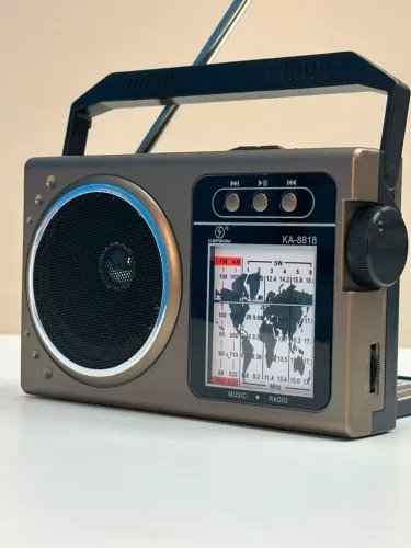 Presente para seu Pai Rádio FM AM Analógico sem Fio Recarregável Portátil