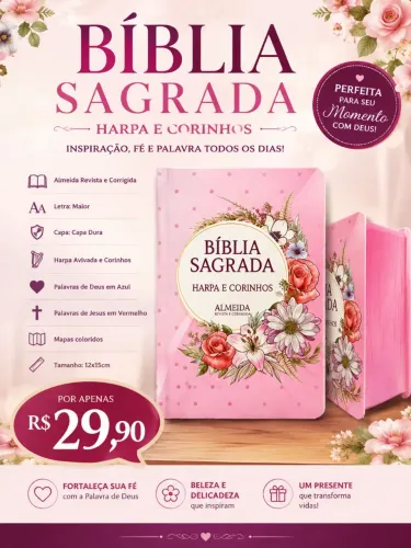 Bíblia Sagrada, Capa dura, letra grande