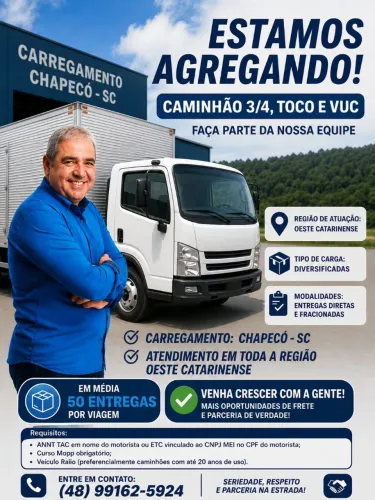  AGREGAR CAMINHÃO