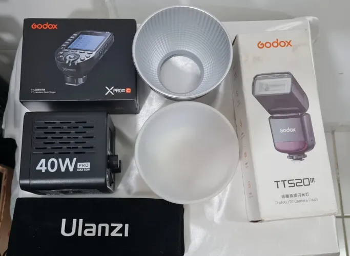 Kit para fotografia novo