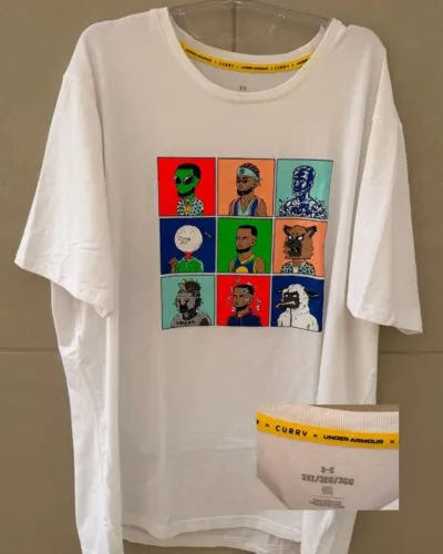 2 Camisetas Under Armour, colecao Curry 3xl