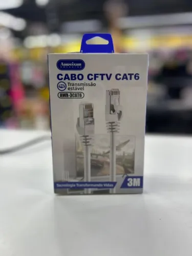 Cabo de Rede 3 metros CAT6 - Entrega Grátis
