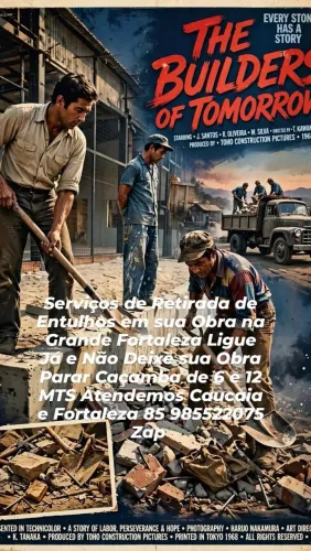 Materiais para sua Construção e Retirada de Entulhos em Obras Ligue Já 