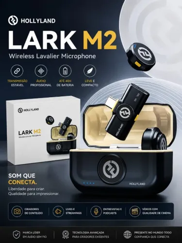 MICROFONE HOLLYLAND LAPELA M2 P/IPHONE