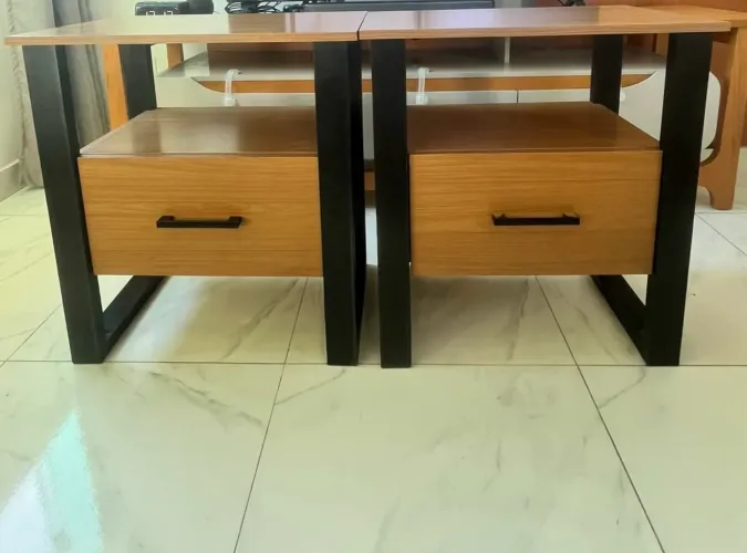 2 Criado mudo industrial em MDF