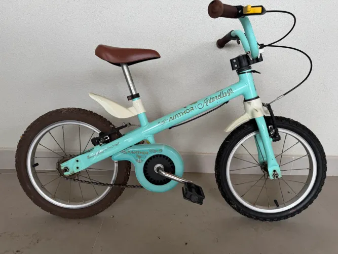 Bicicleta Infantil Nathor Antonella aro 15 Verde
