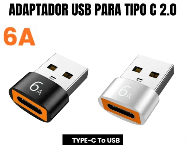 Adaptador Conversor Tipo C para Usb 2.0