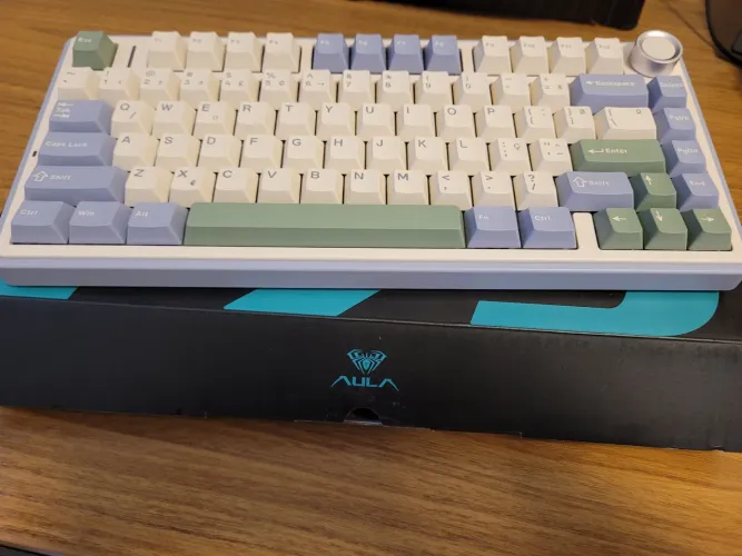 Teclado mecânico Aula F75 + 2 Kits de keycaps XDA