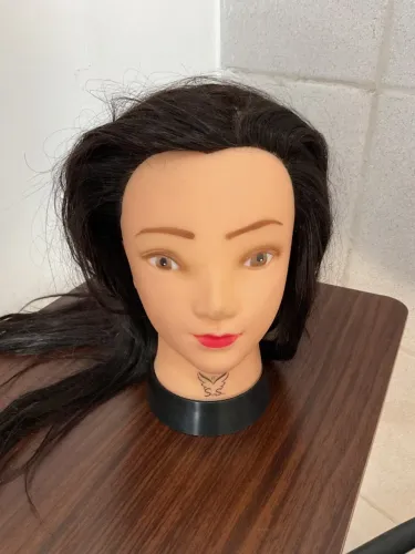 Cabeça de Boneca para treino Corte e Penteado - Cabelo misto