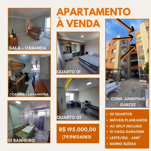 Apartamento 02 quartos à venda bairro Suíssa 