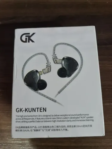 Fone In-Ear Hi-Fi GK-KUNTEN c/ Microfone - Novo e Lacrado