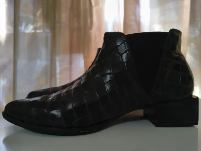 Bota Dumont preta/couro