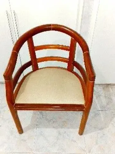 cadeira ferradura, cadeira de braço curva poltrona de madeira estilo oriental/chinês