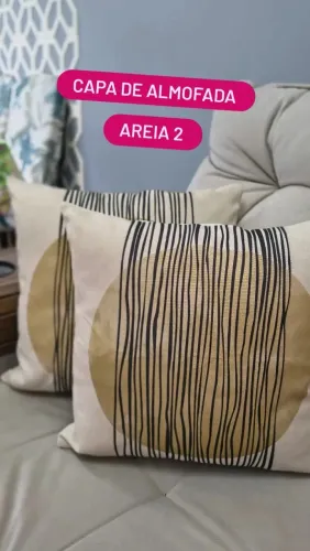 SUPER PROMOÇÃO - CAPA PARA ALMOFADA NATURAL ART AREIA 2 ( CAFA/