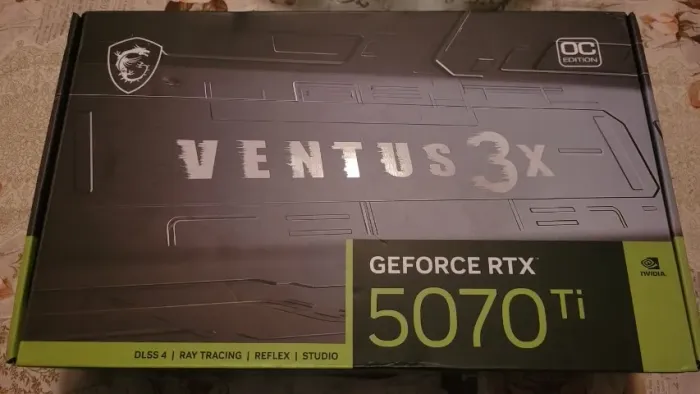 RTX 5070 TI Ventus 3X OC 16GB NOVA + nota fiscal e garantia