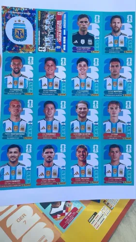 Figurinhas da copa similar por seleção 