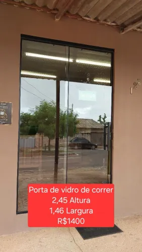 Porta de vidro( correr)