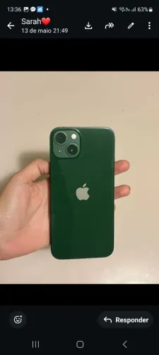 Ifhone 13, única dona,em perfeito estado,motivo da venda, pq comprei outro,watts *.