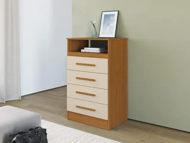 Cômoda MDF Jessica 04 Gavetas (Nova)