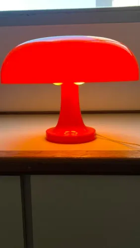 Abajur de led cogumelo retro