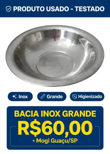 Bacia Inox grande