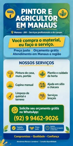 Pintor e Agricultor em Manaus ?