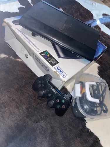 PS3 Slim 500gb preto