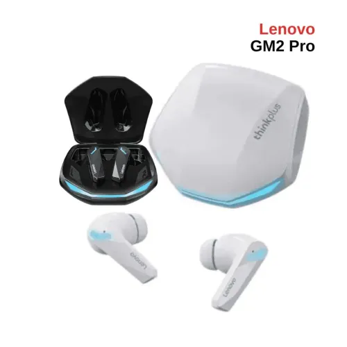 Fone Gamer Bluetooth Lenovo GM2 Pro - Baixa Latência para Jogos e Música