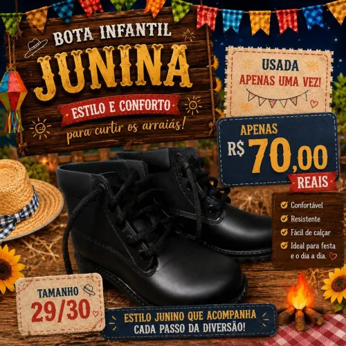 Bota infantil menina