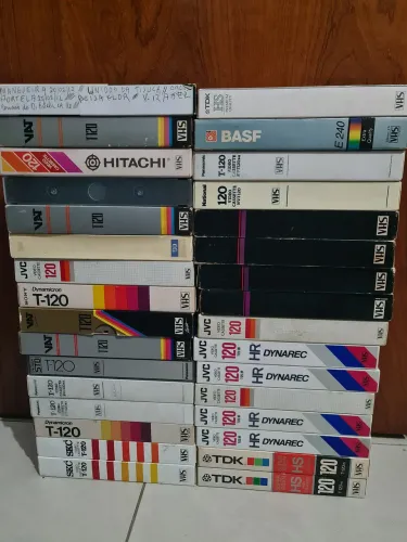 Lote 30 fitas vhs gravações arabes anos 80